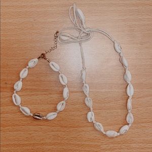 *BUNDLE*  Beachy Shell Choker & Anklet